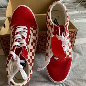 Red& white vans
